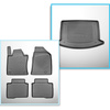 Bagagerumsmåtte og bilmåttesæt TPE PREMIUM skræddersyet til: SsangYong Korando IV C300 SUV (09.2019-....) - nederste bagagerum (uden / under multifunktiunelt gulv); ikke til den elektriske version