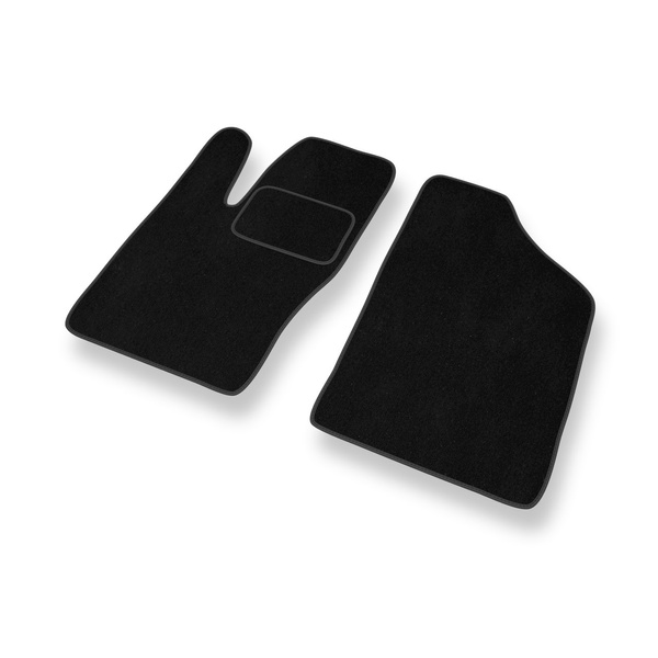 Velour gulvmåtter til Fiat Seicento Hatchback, Varevogn (1998-2010) - sort