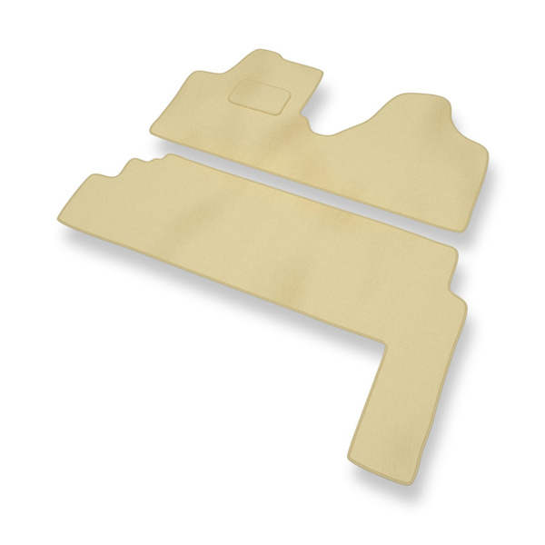 Velour gulvmåtter til Fiat Scudo II Stationcar (2007-2016) - beige