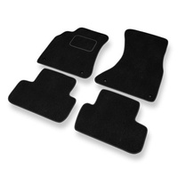 Velour gulvmåtter til Audi A4 IV B8 (2008-2015) - sort