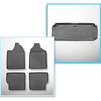 Bagagerumsmåtte og bilmåttesæt TPE PREMIUM skræddersyet til: Aixam Miniauto Cros