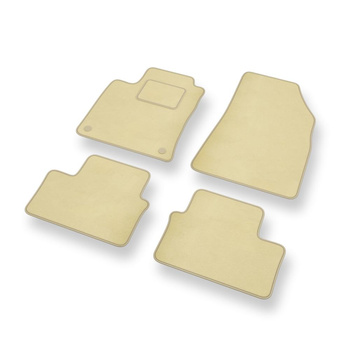 Velour gulvmåtter til Renault Clio V Hatchback (2019-....) - beige