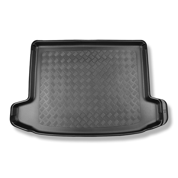 Gulvmåtte til bagagerum Hyundai Tucson III NX4 SUV (12.2020-....) - øverste bagagerum; bevægeligt gulv i øverste position; Højre fordybning fjernbar; Også til Hybrid