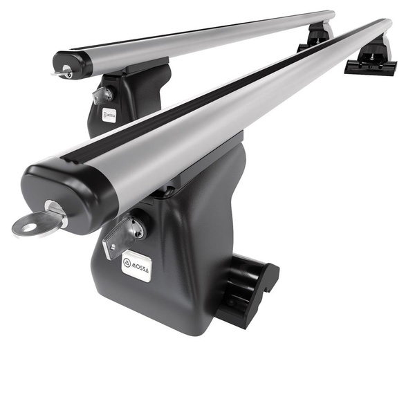 Tagbagagebærer til bil Volkswagen California T6 Varevogn (2015-2021) - sølv bagagebærer til taget - lastholder - tagholder - T-profil - Aluminium