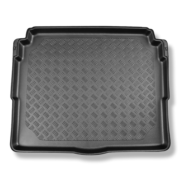 Gulvmåtte til bagagerum Peugeot 3008 II SUV (11.2016-....) - nederste bagagerum forberedt til bagagerumets bevægelige gulv; Under / uden bevægeligt gulv i bagagerummet (Flex Floor); ikke til hybridversionen