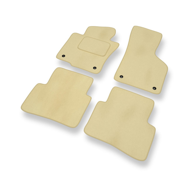 Velour gulvmåtter til Volkswagen Passat B6 Sedan, Variant (2005-2010) - beige