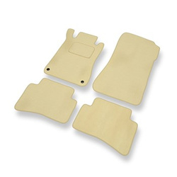 Velour gulvmåtter til Mercedes-Benz C-Klasse W203 Stationcar, Limousine (2000-2007) - beige