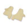 Velour gulvmåtter til Volkswagen Transporter T5 Varevogn (2003-2015) - beige