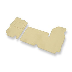 Velour gulvmåtter til Opel Movano I Varevogn (1999-2003) 1+1 - beige