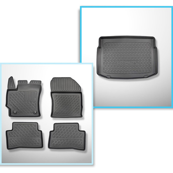 Bagagerumsmåtte og bilmåttesæt TPE PREMIUM skræddersyet til: Toyota Corolla XII 