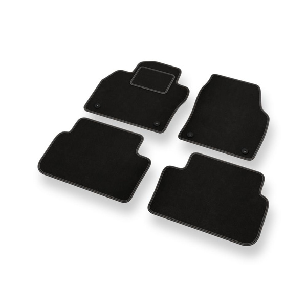 Velour gulvmåtter til Seat Ibiza V Hatchback (2017-....) - sort