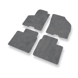 Velour gulvmåtter til Suzuki Baleno II Hatchback (2015-2019) - grå