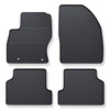 Gummigulvmåtter til biler Ford Focus II Hatchback, Stationcar, Sedan (2003-2011) - sort - 4 stk.