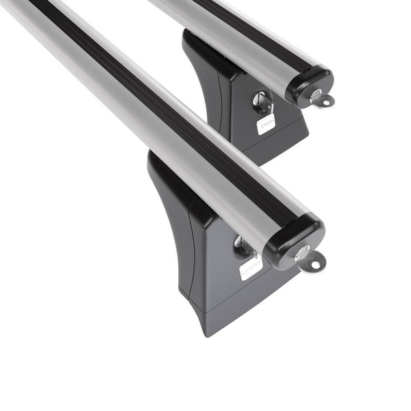 Tagbagagebærer til bil Opel Vectra C Hatchback (2002-2008) - sølv bagagebærer til taget - lastholder - tagholder - Monteringspunkter - Aluminium