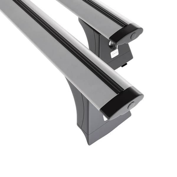 Tagbagagebærer til bil Toyota Avensis mk III Stationcar (2009-2019) - sølv bagagebærer til taget - lastholder - tagholder - Monteringspunkter - Aluminium