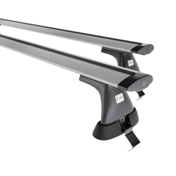 Tagbagagebærer til bil Ford Focus mk III Hatchback (2011-2018) - sølv bagagebærer til taget - lastholder - tagholder - uden monteringselementer - Aluminium