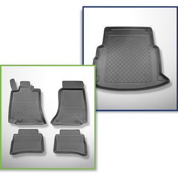 Bagagerumsmåtte og bilmåttesæt TPE skræddersyet til: Mercedes-Benz E-Klasse W214