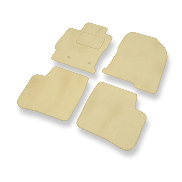 Velour gulvmåtter til Toyota Prius II Liftback (2002-2009) - beige