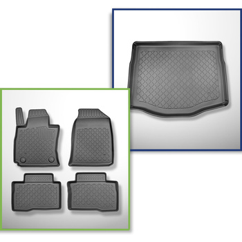 Bagagerumsmåtte og bilmåttesæt TPE skræddersyet til: Ssangyong Tivoli Grand SUV 