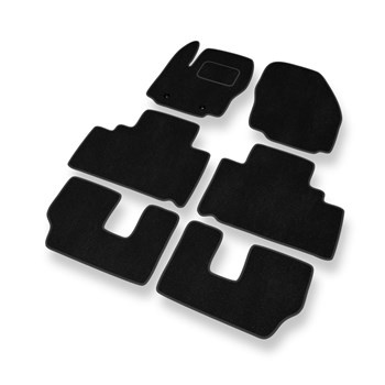 Velour gulvmåtter til Ford S-Max I Minivan (2006-2015) - sort