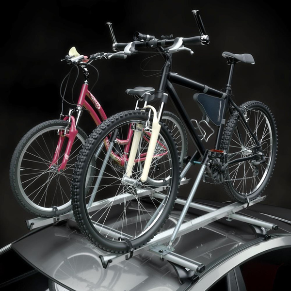 Cykelholder i aluminium til bilens tag - 2xM-42