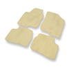 Velour gulvmåtter til Kia Ceed I Hatchback, Stationcar (2006-2012) - beige