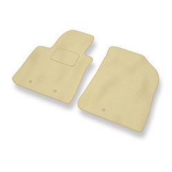 Velour gulvmåtter til Hyundai i10 II Hatchback (2012-2019) - beige