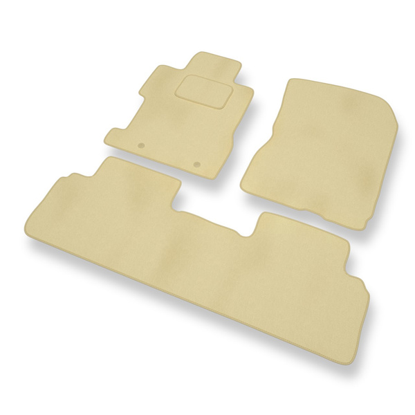 Velour gulvmåtter til Honda Civic VIII Coupé, Hatchback, Sedan (2006-2011) 4 døre - beige