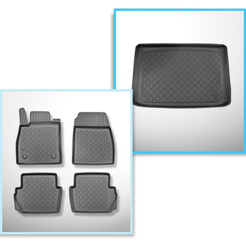 Bagagerumsmåtte og bilmåttesæt TPE skræddersyet til: Ford Puma Crossover (10.201