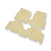 Velour gulvmåtter til Mercedes-Benz A-Klasse W168 Hatchback (1997-2004) Kort version - beige
