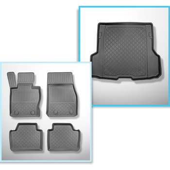 Bagagerumsmåtte og bilmåttesæt TPE skræddersyet til: BMW 4-serie F36 Gran Coupé 