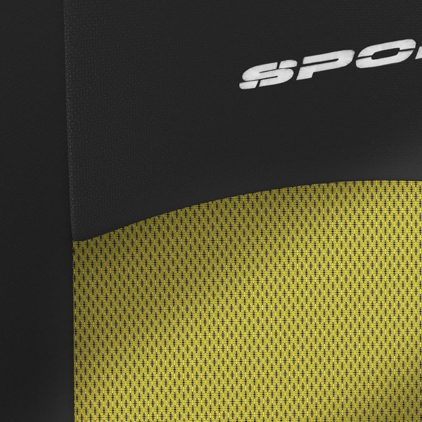 Universelle sædebetræk til biler til Mitsubishi Colt V, VI, VII, VIII (1996-....) - gul