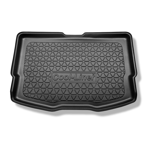 Gulvmåtte til bagagerum Nissan Note E12 Hatchback (10.2013-03.2016) - til modeller med bevægeligt gulv (Acenta, Acenta Premium og Tekna); til begge gulvniveauer (nederste og øverste)