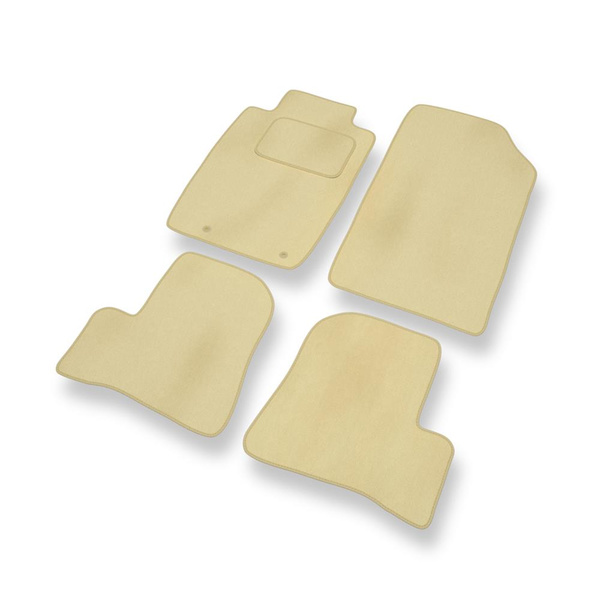 Velour gulvmåtter til Peugeot 206 I Hatchback, Cabriolet, Sedan, SW (1998-2012) - beige