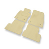 Velour gulvmåtter til Mini Hatch III Hatchback (2013-2024) - beige