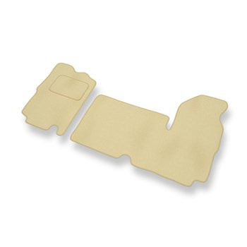 Velour gulvmåtter til Renault Master II Varevogn (1997-2010) 1+2 - beige