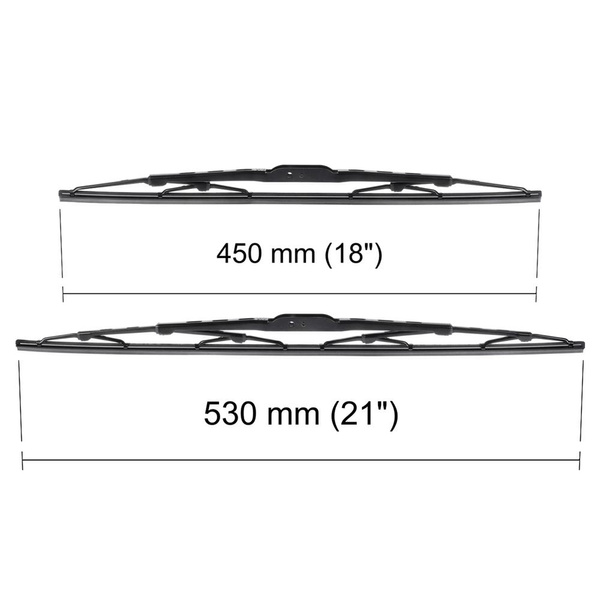 Vinduesviskere til forruden til Renault Clio II Hatchback (03.1998-05.2009) - Standard viskerblade