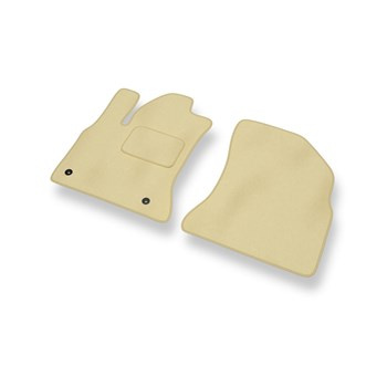 Velour gulvmåtter til Citroen C4 Grand Picasso I Minivan (2006-2013) - beige