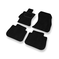 Velour gulvmåtter til Subaru Forester IV SUV (2012-2018) - sort