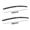 Vinduesviskere til forruden til Mazda MX-5 IV Roadster (05.2015-....) - Flad viskerblade
