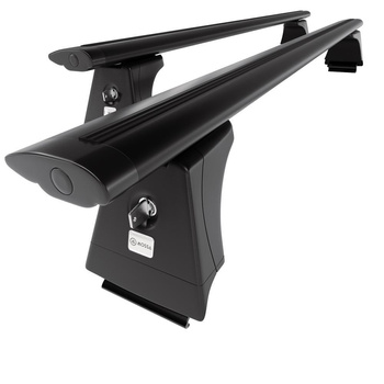 Tagbagagebærer til bil Volvo XC60 SUV (2008-2017) - sort bagagebærer til taget -