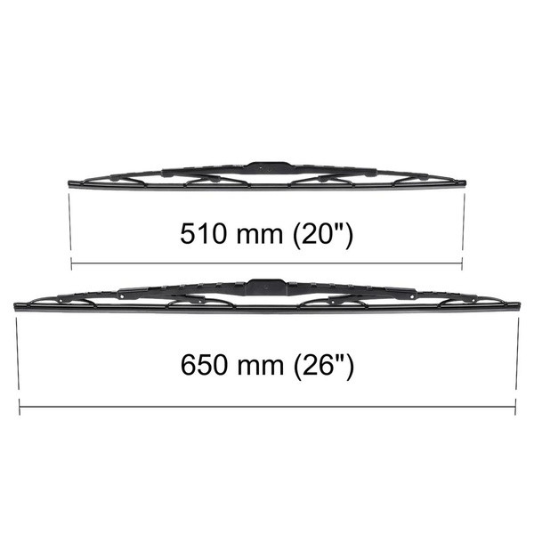 Vinduesviskere til forruden til Dodge Caravan V Minivan (2007-2020) - Standard viskerblade