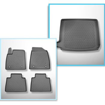 Bagagerumsmåtte og bilmåttesæt TPE PREMIUM skræddersyet til: MG HS SUV (03.2023-