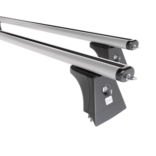 Tagbagagebærer til bil Opel Vectra C Hatchback (2002-2008) - sølv bagagebærer til taget - lastholder - tagholder - Monteringspunkter - Aluminium