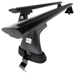 Tagbagagebærer til bil Volvo S90 II Sedan (2016-....) - sort bagagebærer til taget - lastholder - tagholder - uden monteringselementer - Aluminium