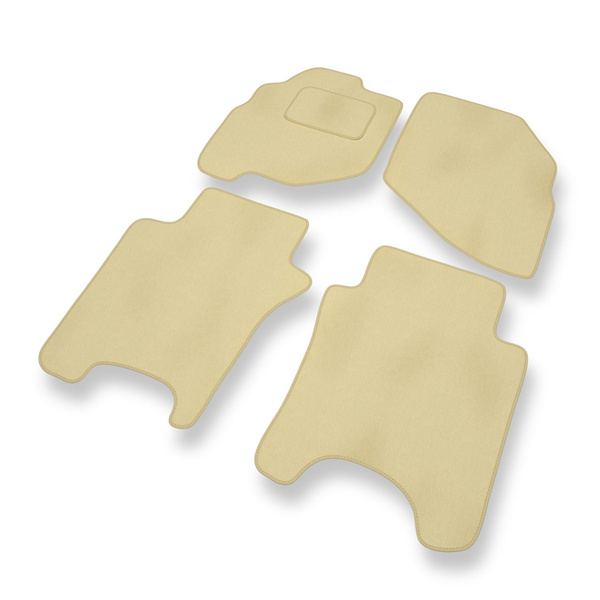 Velour gulvmåtter til Honda Jazz II Hatchback (2002-2008) - beige