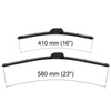 Vinduesviskere til forruden til Fiat Panda Hatchback, Varevogn (10.2003-12.2012) - Flad viskerblade