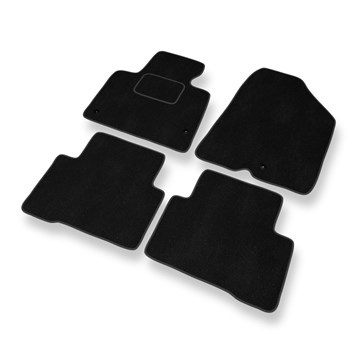 Velour gulvmåtter til Hyundai Santa Fe III SUV (2012-2018) - sort