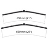 Vinduesviskere til forruden til Mercedes-Benz C-Klasse W205 Stationcar, Limousine (11.2013-10.2014) - Flad viskerblade