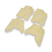 Velour gulvmåtter til Nissan Pathfinder R51 (2005-2014) - beige